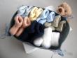 Semainier de chaussons garçons, comprenant 7 paires de coloris différents vêtement bébé en tricot laine fait main, en vente sur ma boutique en ligne Bleu-blanc-Neige : https://www.alittlemarket.com/boutique/bleu_blanc_neige-158651.html
